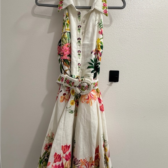 HEMANT & NANDITA floral belted dress - Picture 3 of 9